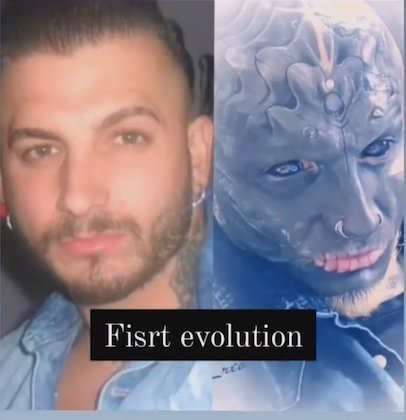 French Man Looks Like an Alien