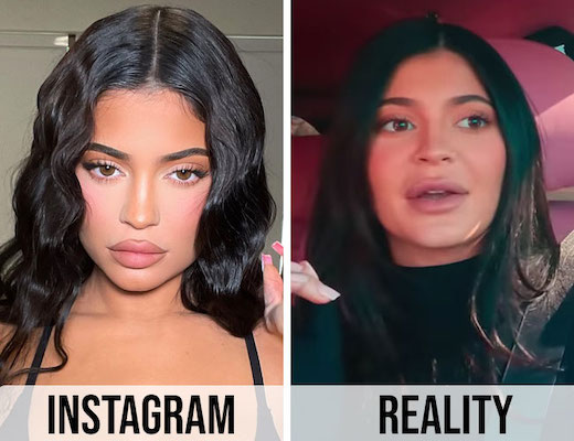 Kylie Jenners Instagram vs Reality